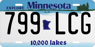 MN license plate 799LCG