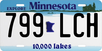 MN license plate 799LCH