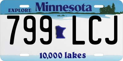MN license plate 799LCJ