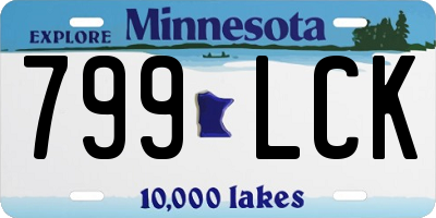 MN license plate 799LCK