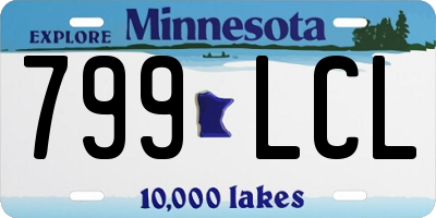 MN license plate 799LCL