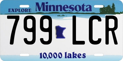 MN license plate 799LCR