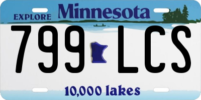 MN license plate 799LCS