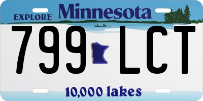 MN license plate 799LCT