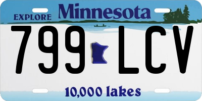 MN license plate 799LCV