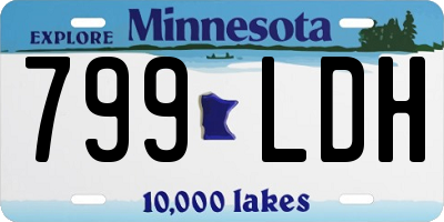 MN license plate 799LDH