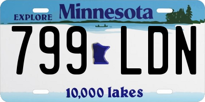 MN license plate 799LDN