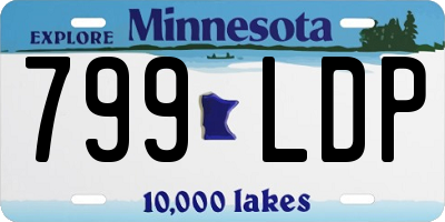 MN license plate 799LDP