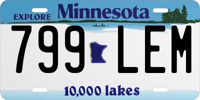 MN license plate 799LEM