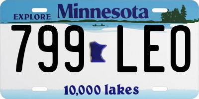MN license plate 799LEO