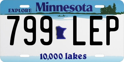 MN license plate 799LEP
