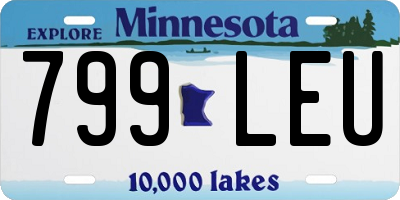 MN license plate 799LEU