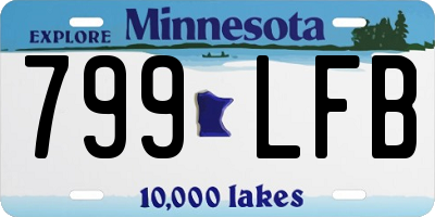 MN license plate 799LFB