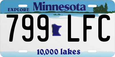MN license plate 799LFC