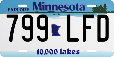 MN license plate 799LFD