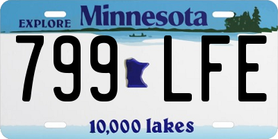MN license plate 799LFE