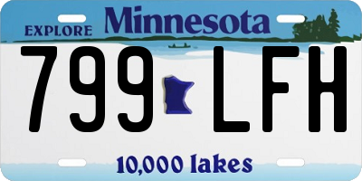 MN license plate 799LFH