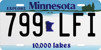MN license plate 799LFI