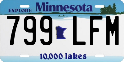 MN license plate 799LFM