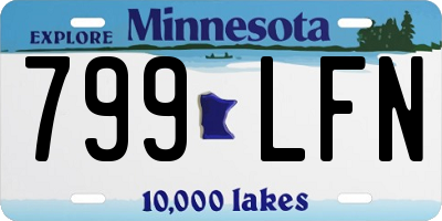 MN license plate 799LFN