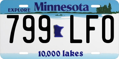 MN license plate 799LFO