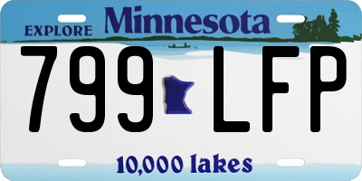 MN license plate 799LFP