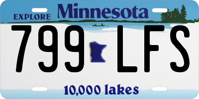 MN license plate 799LFS