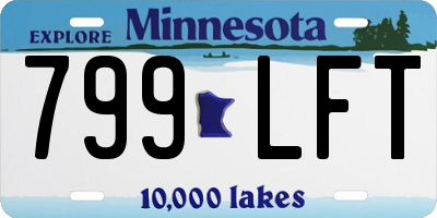 MN license plate 799LFT