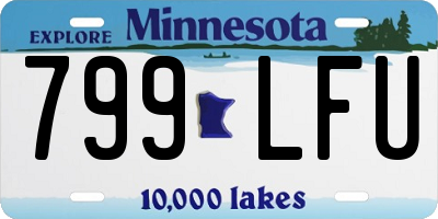 MN license plate 799LFU