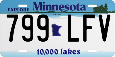 MN license plate 799LFV