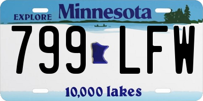 MN license plate 799LFW