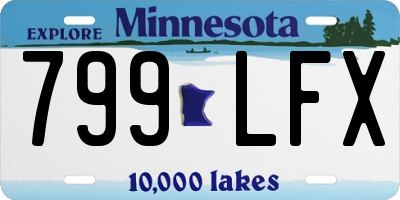 MN license plate 799LFX