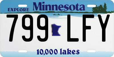 MN license plate 799LFY