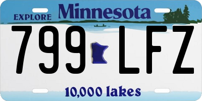 MN license plate 799LFZ
