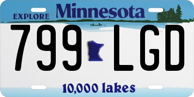MN license plate 799LGD