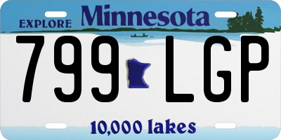 MN license plate 799LGP
