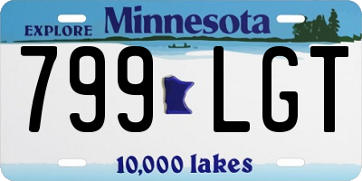 MN license plate 799LGT