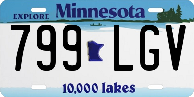 MN license plate 799LGV