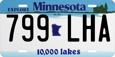 MN license plate 799LHA
