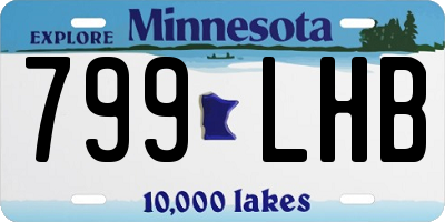 MN license plate 799LHB