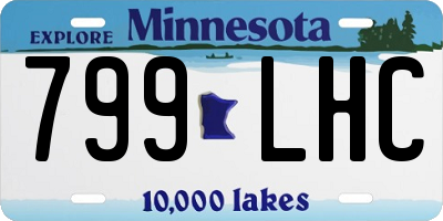 MN license plate 799LHC