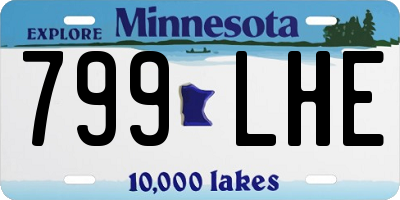 MN license plate 799LHE