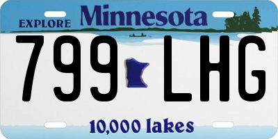 MN license plate 799LHG