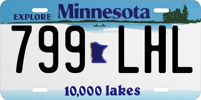 MN license plate 799LHL
