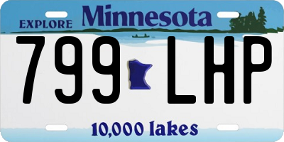 MN license plate 799LHP