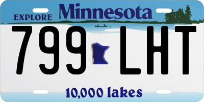MN license plate 799LHT