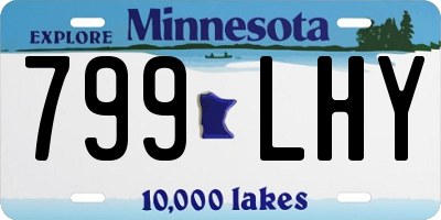 MN license plate 799LHY