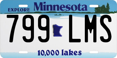 MN license plate 799LMS
