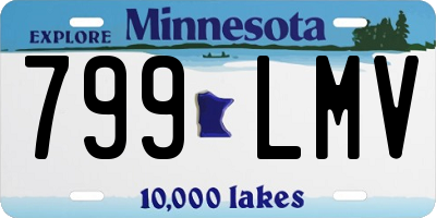 MN license plate 799LMV