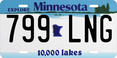 MN license plate 799LNG
